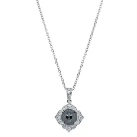 18ct White Gold .96ct Black Diamond Paramount Pendant