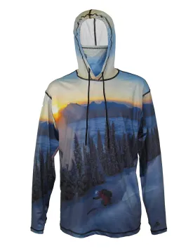 Above The Clouds Lightweight Mountain Graphic Hoodie