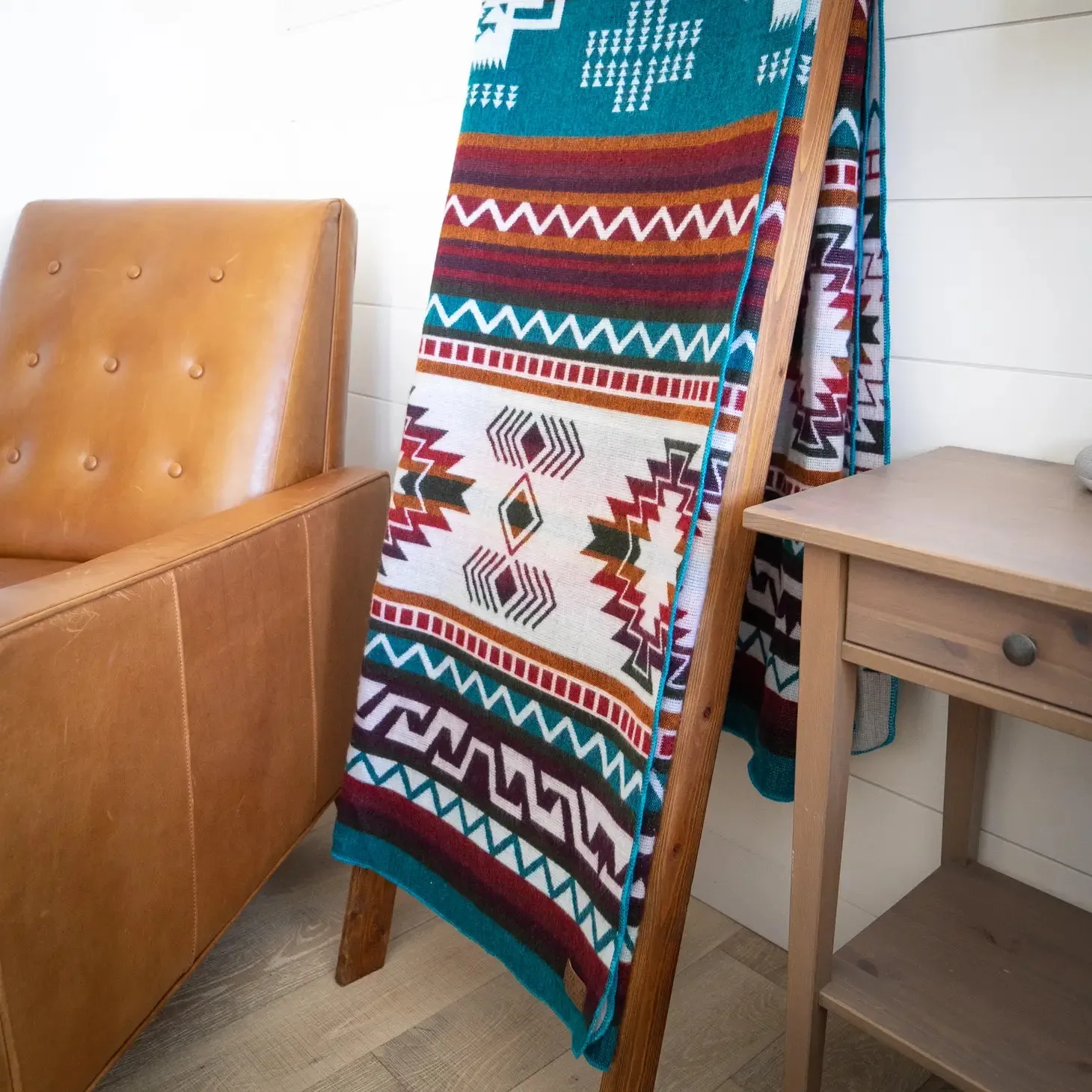 Alpaca Threadz Wool Blanket - Andean Turquoise