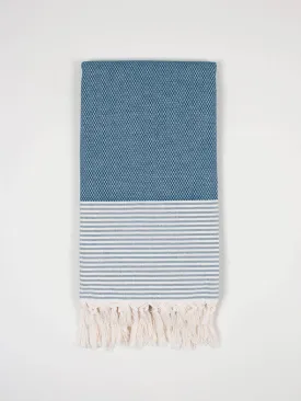 Amalfi Hammam Towel, Indigo