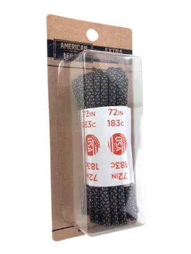 American Legacy ® Extra Heavy Duty 550 Paracord Laces | Navy/Tan Diamondback