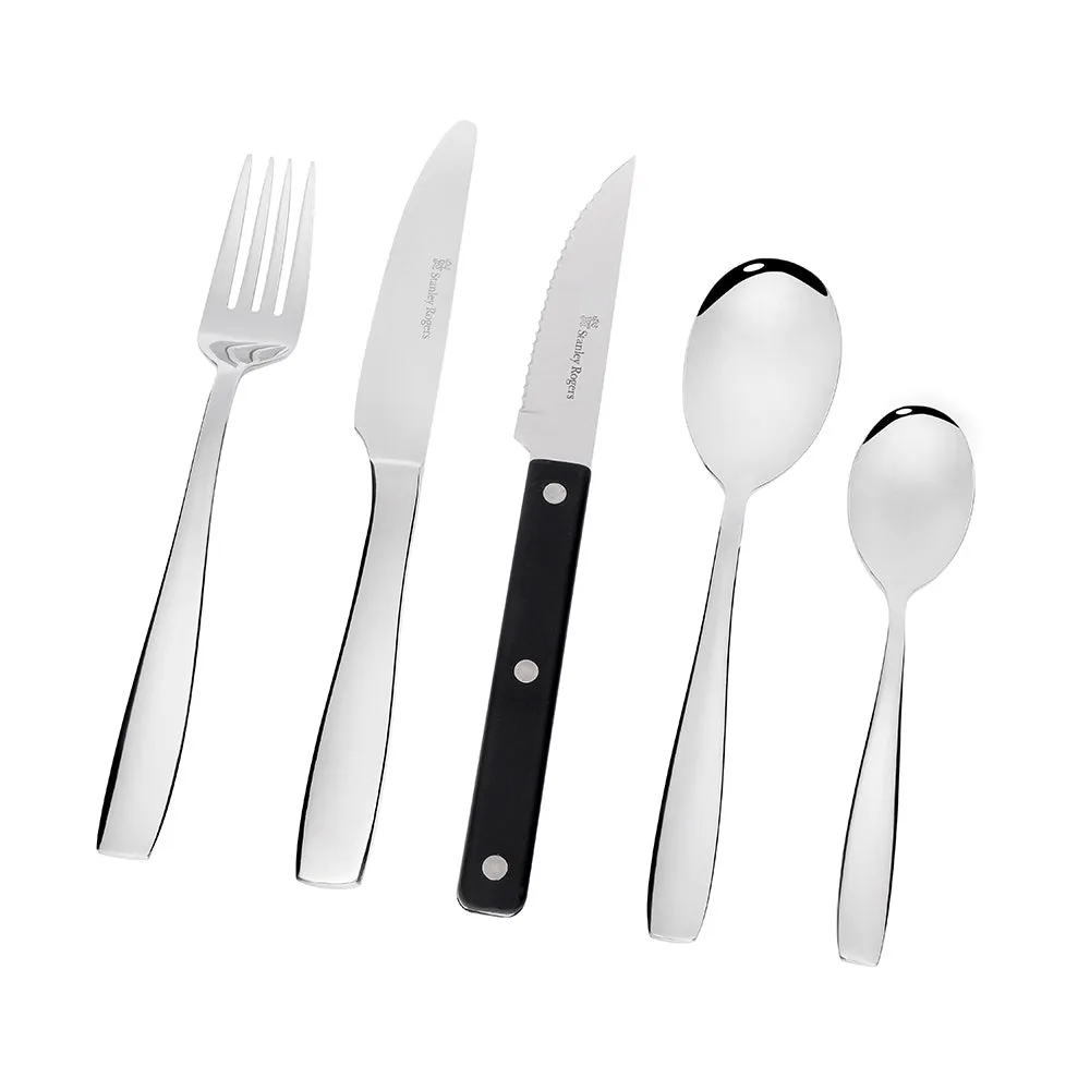 Amsterdam 40 Piece Set with Steak Knives