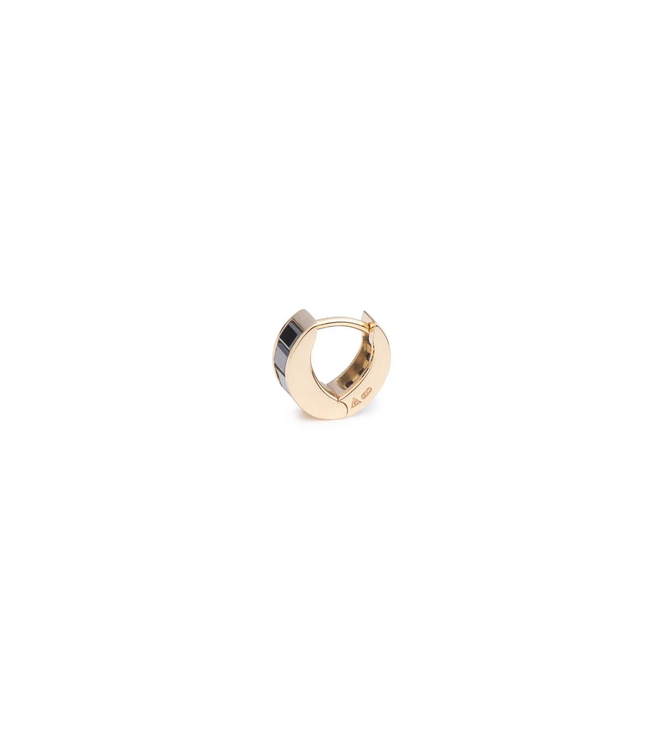 Baguette Black Diamond - True Love : Huggie Earring