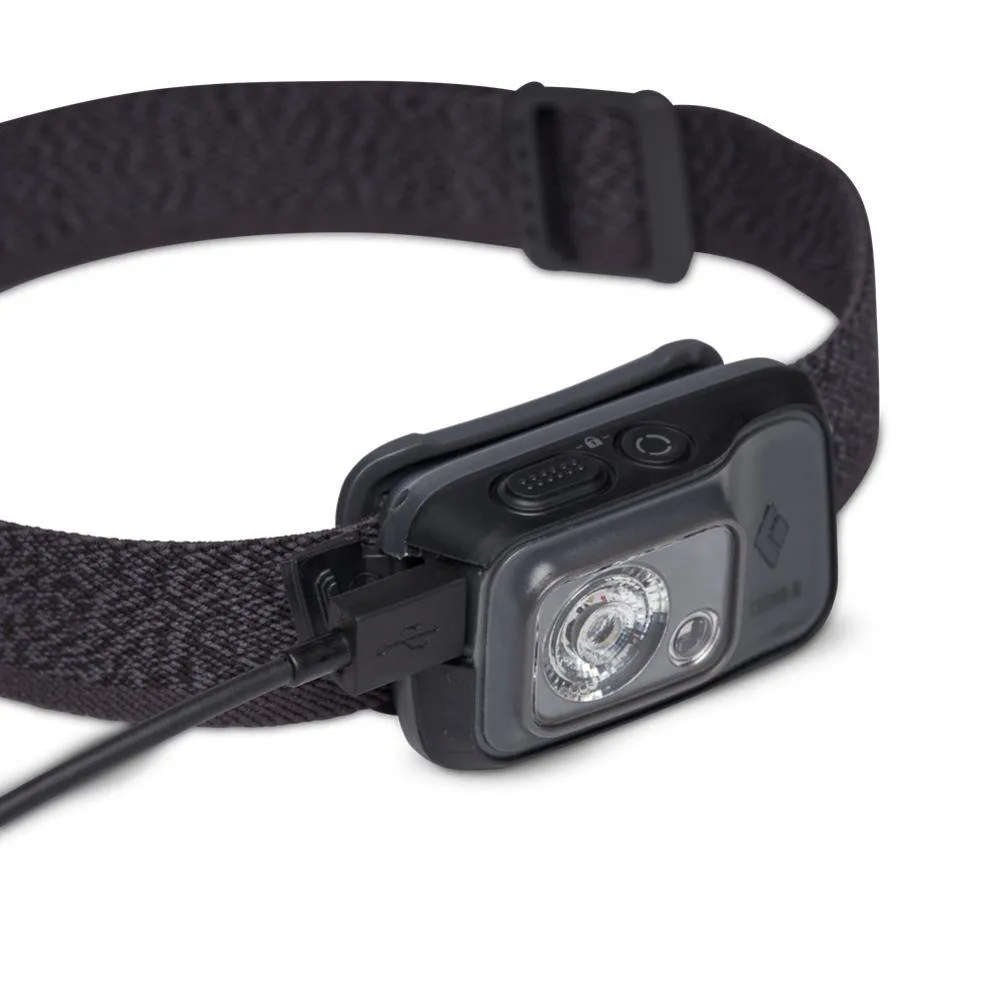 Black Diamond Cosmo 350 Lumen Rechargeable Head Torch (Graphite)