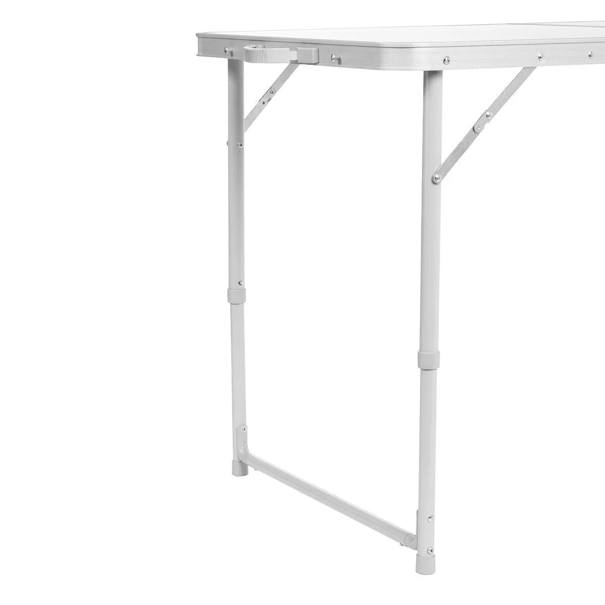 Folding Outdoor Camping Table | Lightweight Aluminum | Adjustable Height | 4 FT Length | CLEARANCE