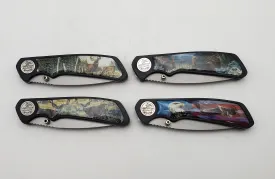 Frost Cutlery - Set of 4 American Wildlife Collection Folding Pocket Knives