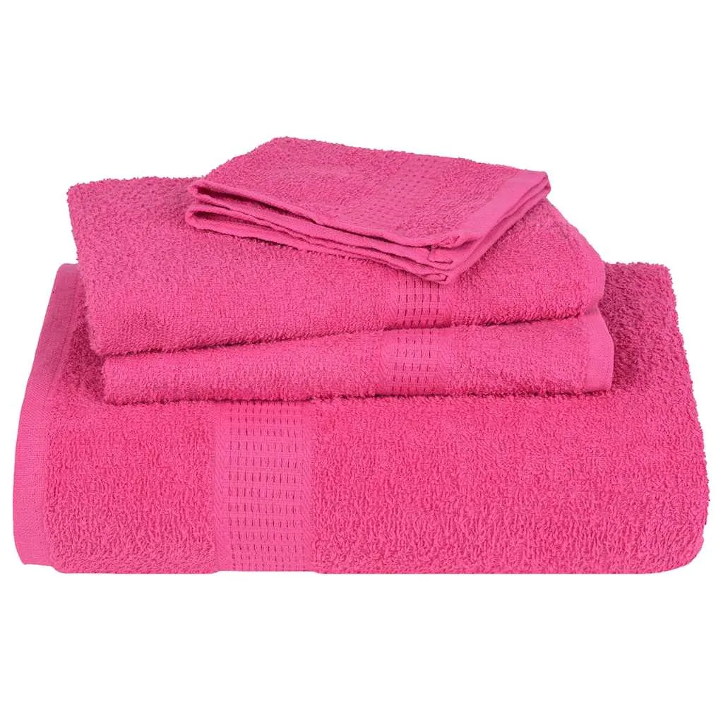 Guest Towels 10 pcs Pink 30x50 cm 360 gsm 100% Cotton