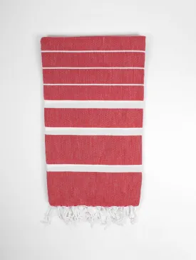 Ibiza Summer Hammam Towel, Lipstick Red