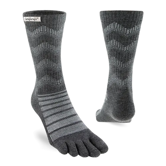 Injinji Outdoor Midweight Crew Mens Slate