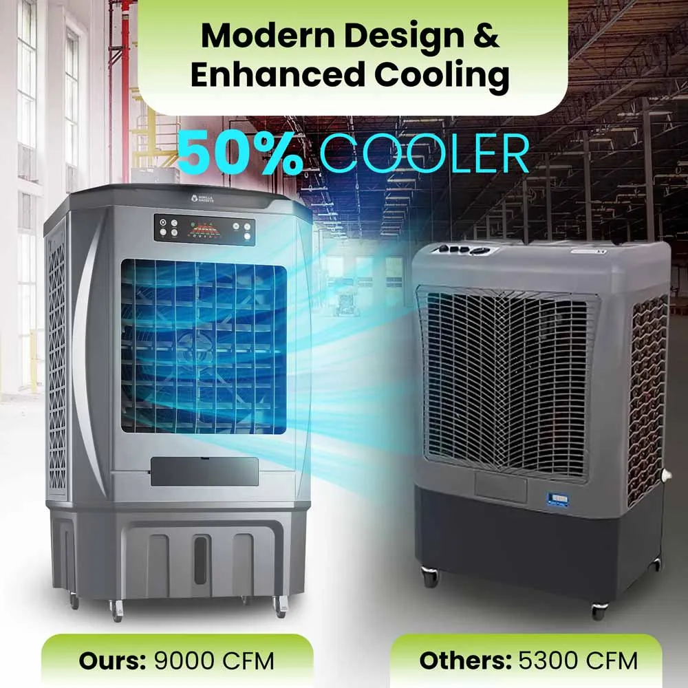 Jupiter-16 Evaporative Air Cooler for Commercial Use, Industrial Strength for Large Facilities | 9000 CFM