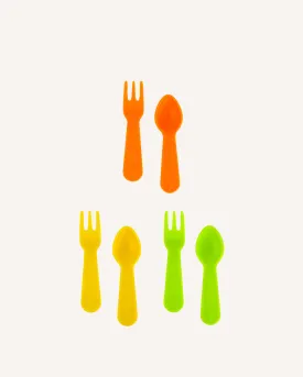 Lunch Punch Lunch Box Fork and Spoon Set - Brights