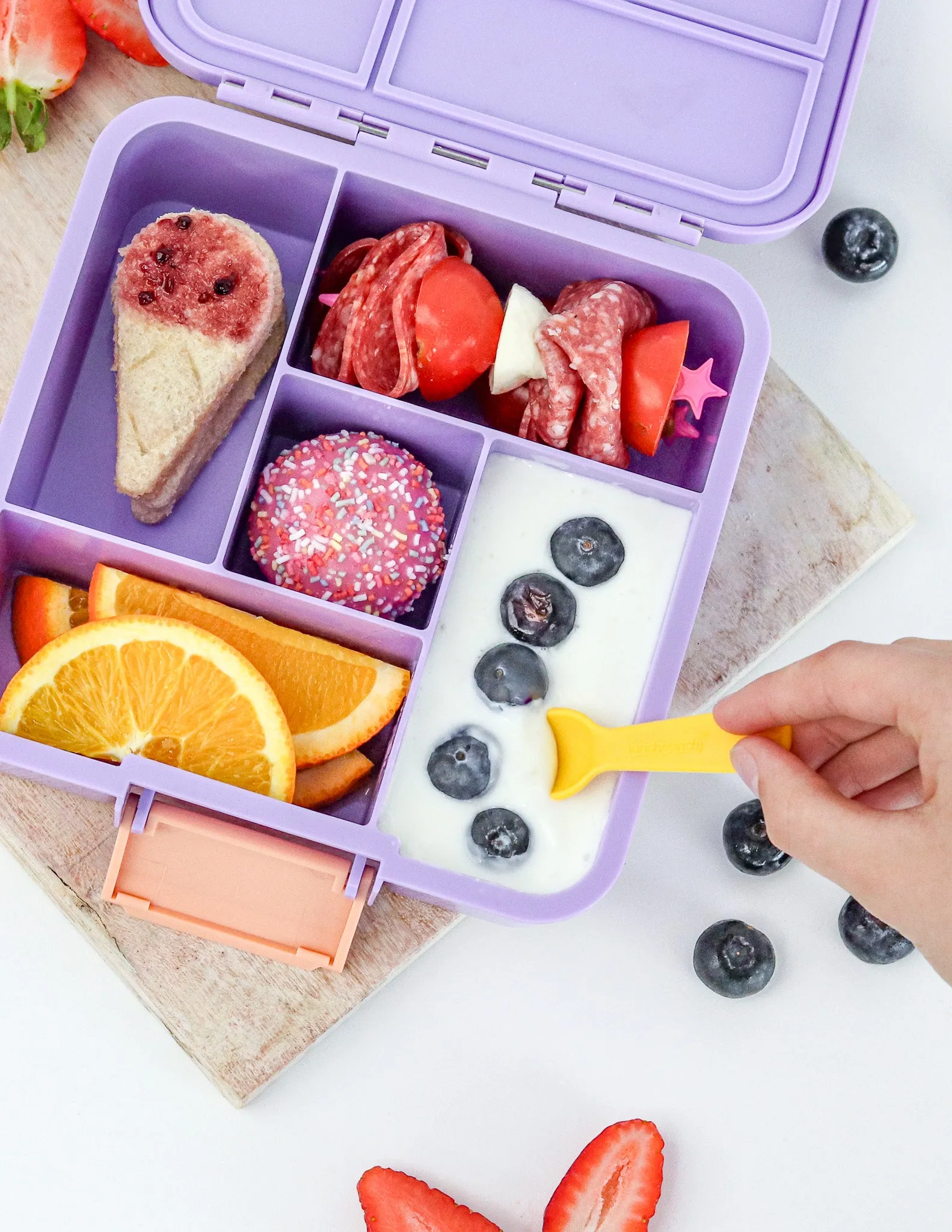 Lunch Punch Lunch Box Fork and Spoon Set - Brights