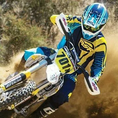 MSR NXT Motocross Jersey Navy Cyan Yellow