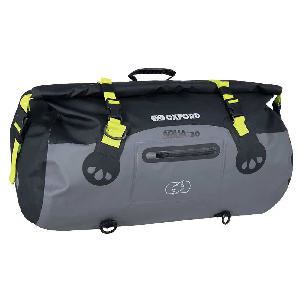 Oxford Aqua T 30 Roll Bag Black Grey Fluo