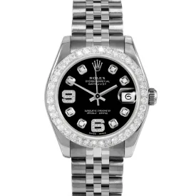 Rolex Datejust 31mm | 178274-BLK-8DA69-2CT-JBL