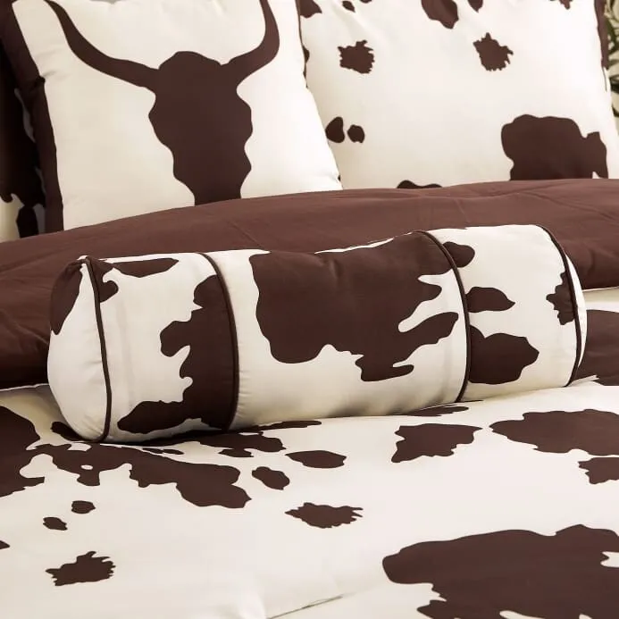 Rustic Cowhide Farmhouse Comforter Set