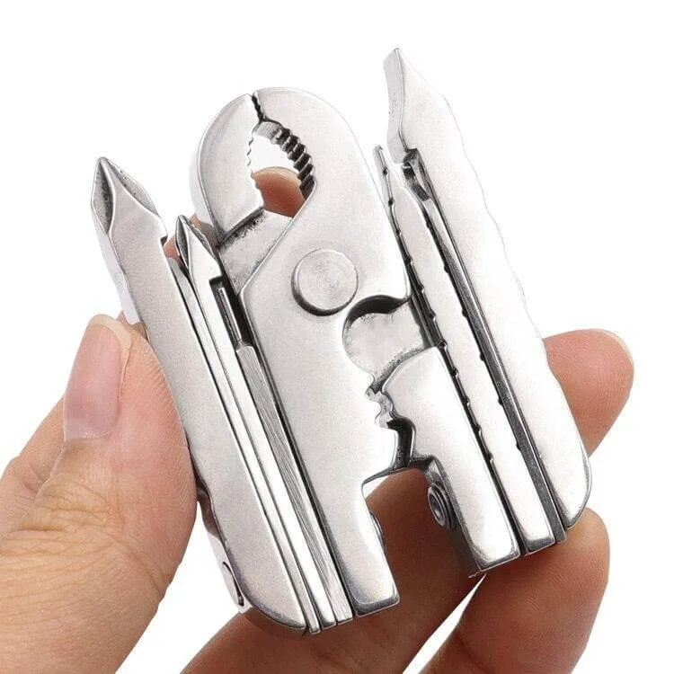 Stainless Steel Multifunctional Camping Keychain Tool