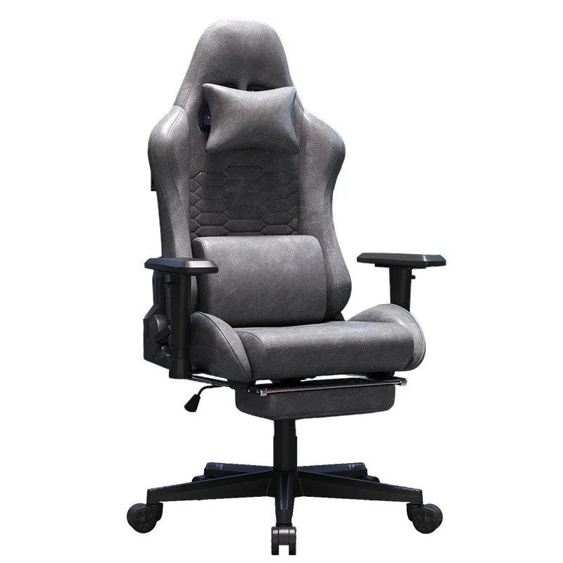 Stylish Gaming Office Chair Racing Executive Footrest Computer Seat PU Leather