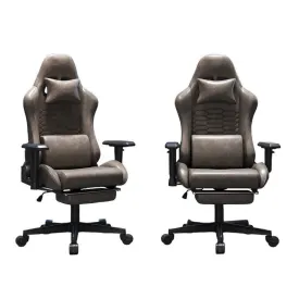 Stylish Gaming Office Chair Racing Executive Footrest Computer Seat PU Leather